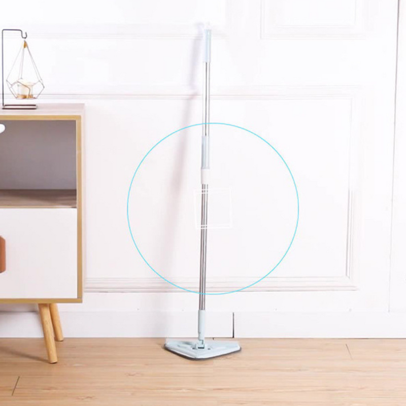 Adjustable Triangle Cleaning Mop with Extendable Handle - Ideal for Corners and Hard-to-Reach Areas