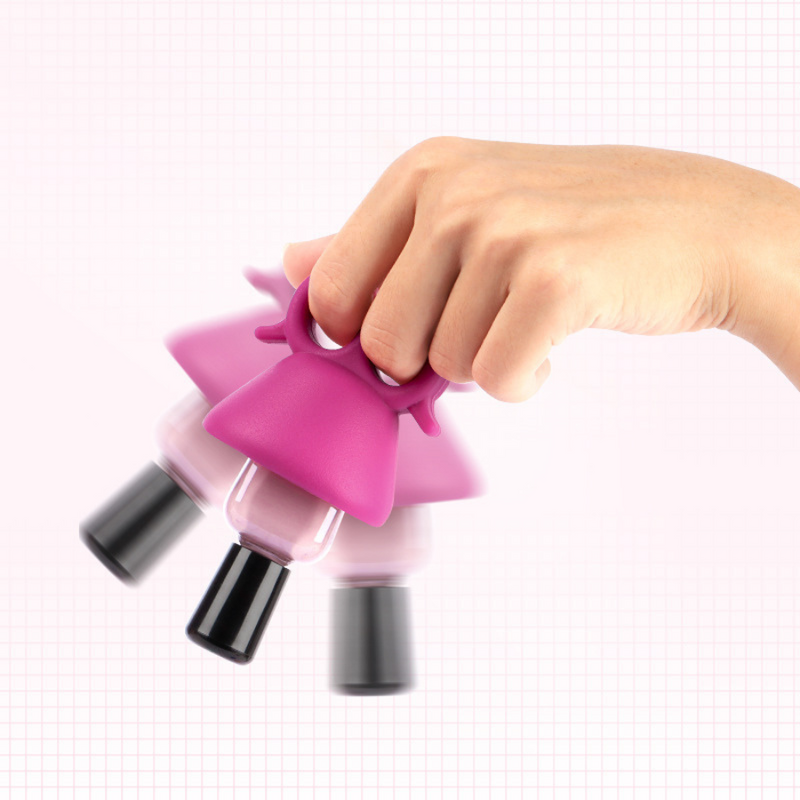 Innovative Silicone Nail Polish Holder Ring for Convenient Nail Art