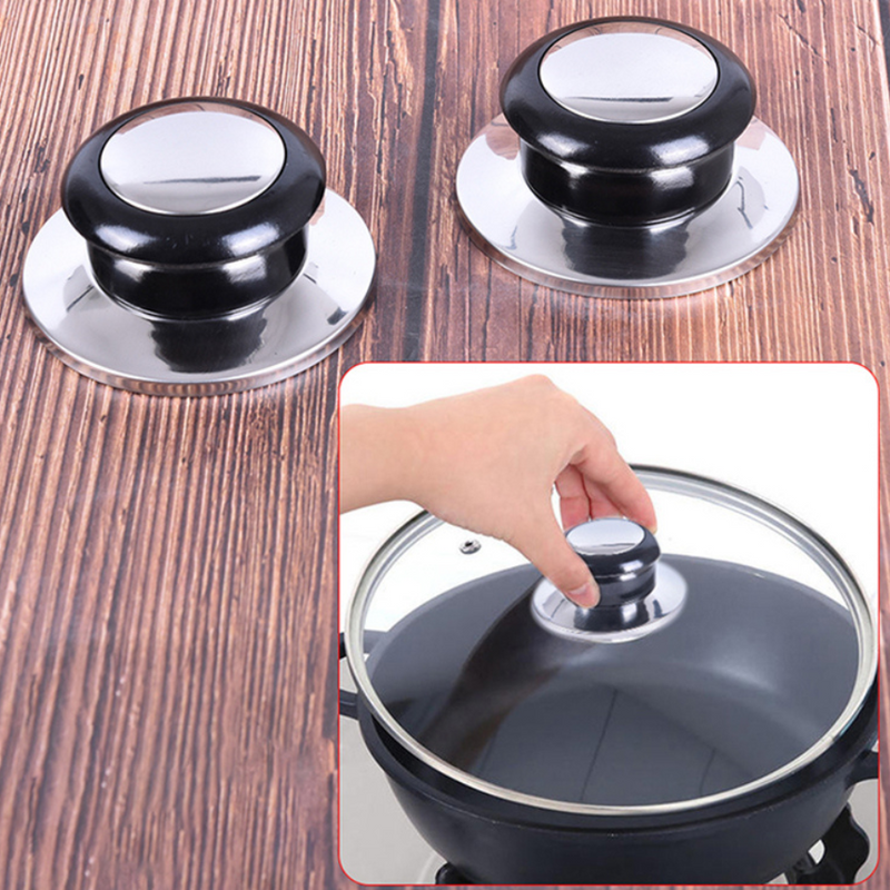 Universal Pot Lid Knob Replacement - Durable, Heat-Resistant, Easy to Install, Black