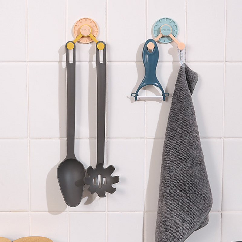 Rotating Adhesive Wall Hook - Multi-Functional Space-Saving Hanger (One Piece)