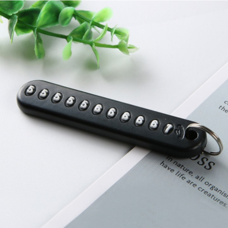 Multi-Functional Number Keychain - Portable Mini Number Counter Keyring for Personnel and Pets