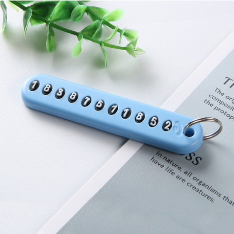 Multi-Functional Number Keychain - Portable Mini Number Counter Keyring for Personnel and Pets