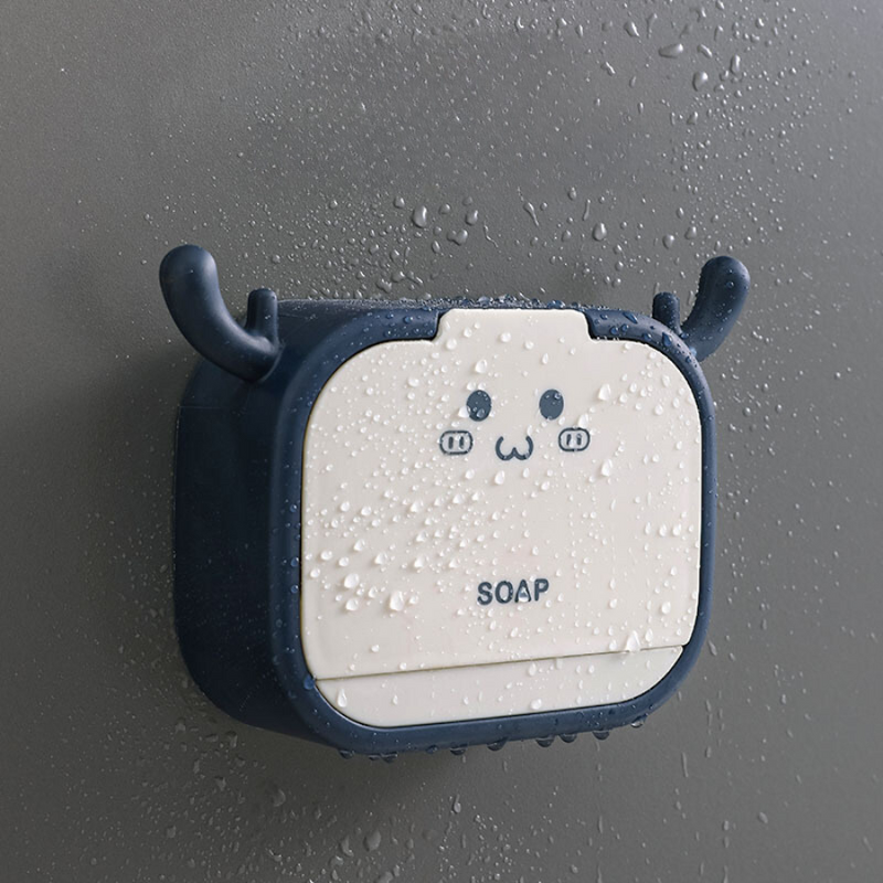 Cute and Durable Waterproof Cartoon Soap Holder Box - Perfect for Home, Travel, Gym Use, and More