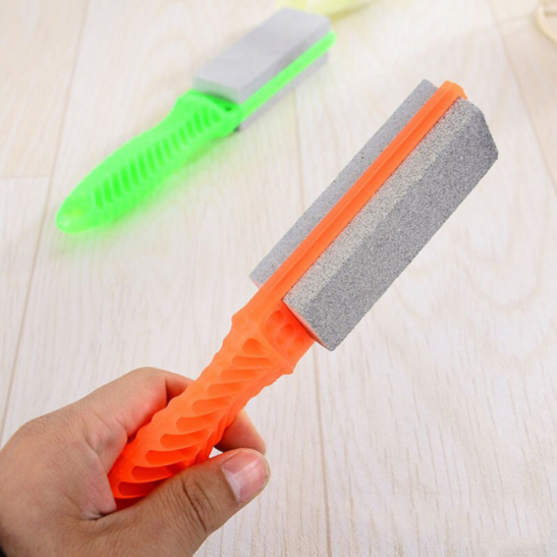 Dual-Sided Knife Sharpening Stone with Ergonomic Handle - Efficient and Easy to Use, One Piece