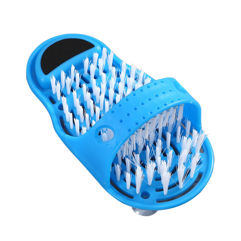 Simple Slipper with Pumice Stone - No Bending Required, Secure Suction Cups, Easy Foot Cleaning