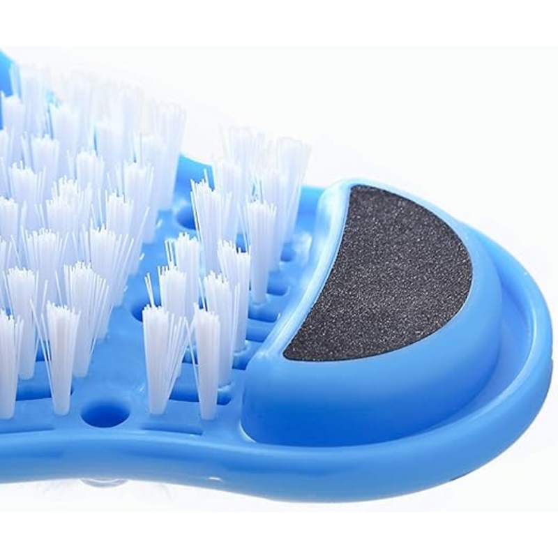 Simple Slipper with Pumice Stone - No Bending Required, Secure Suction Cups, Easy Foot Cleaning