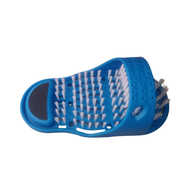 Simple Slipper with Pumice Stone - No Bending Required, Secure Suction Cups, Easy Foot Cleaning