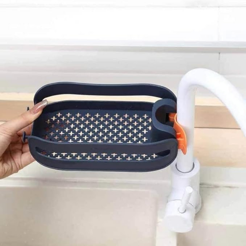 Adjustable Sink Drain Basket with Rotating Faucet Attachment - Versatile Kitchen Strainer