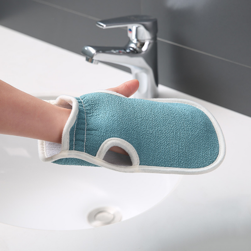 3-Piece Shower Set: Exfoliating Back Scrubber, Bath Glove, and Loofah - Durable and Comfortable