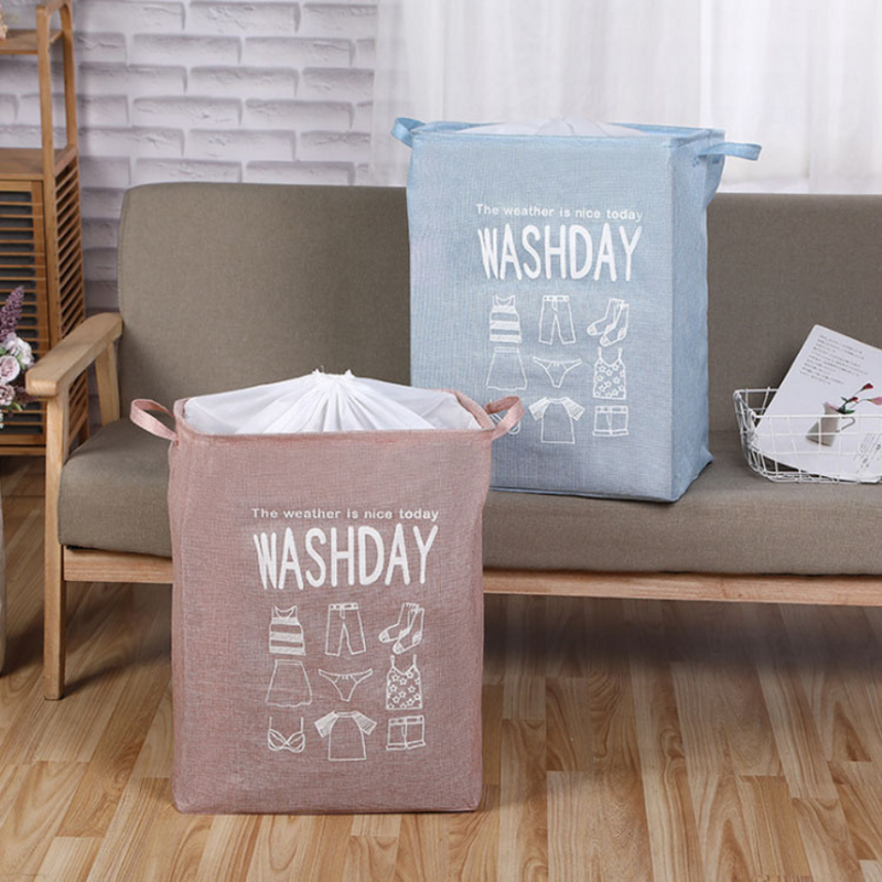 Large Foldable Laundry Basket with Handles, Durable Fabric, and Modern Design for Home Organization