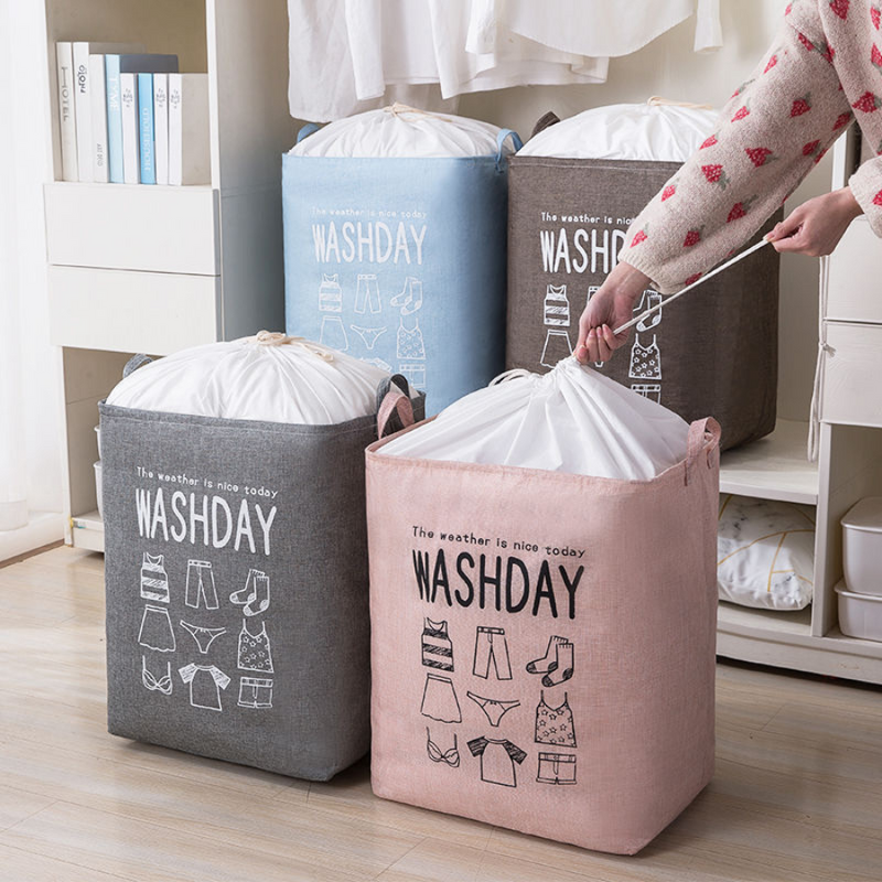 Large Foldable Laundry Basket with Handles, Durable Fabric, and Modern Design for Home Organization