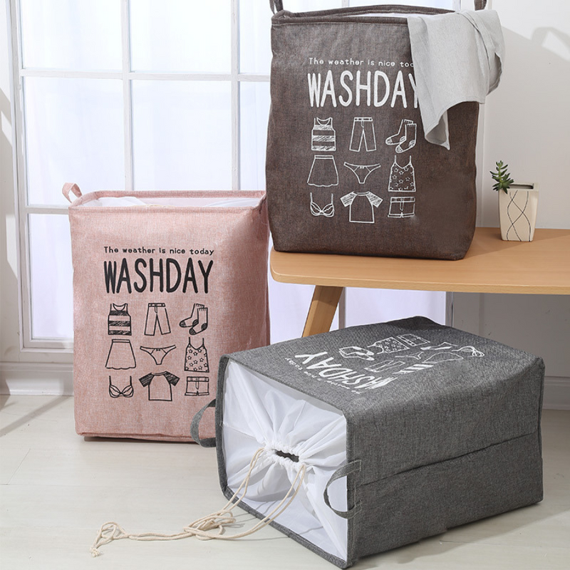 Large Foldable Laundry Basket with Handles, Durable Fabric, and Modern Design for Home Organization