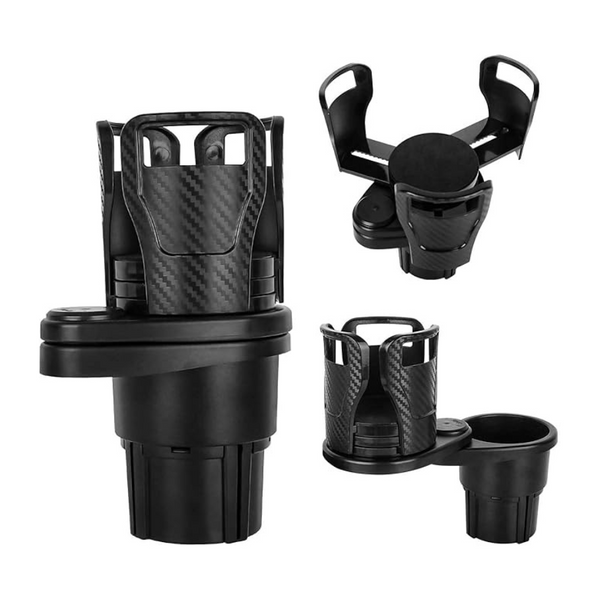 Adjustable Dual Car Cup Holder - Multifunctional Expandable Drink Organizer for Vehicles