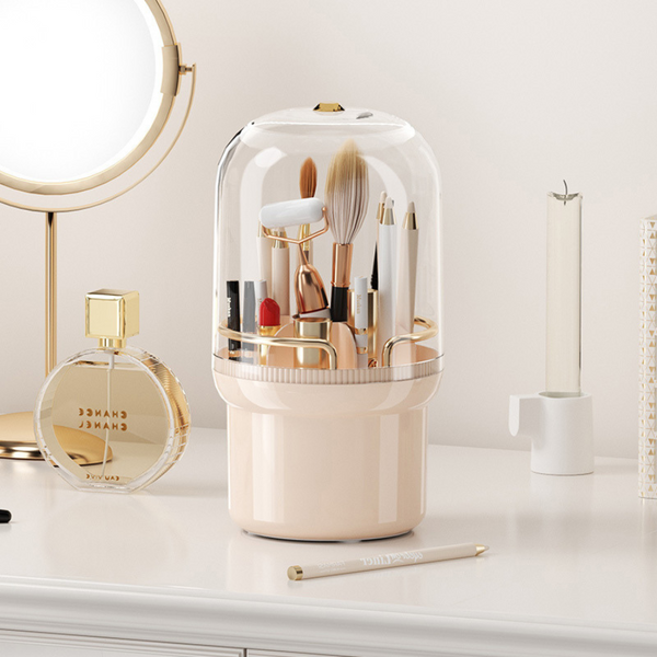 Rotating Makeup Storage Container - 360° Rotation, Detachable Design, Large Capacity