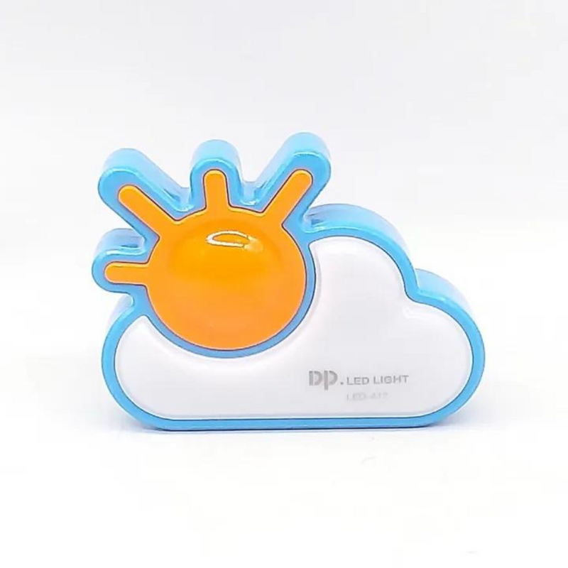 DP LED Night Light - Cute Sun and Cloud Design, Soft Lighting for Kids and Home Use