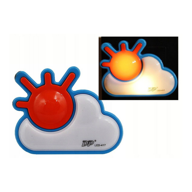 DP LED Night Light - Cute Sun and Cloud Design, Soft Lighting for Kids and Home Use