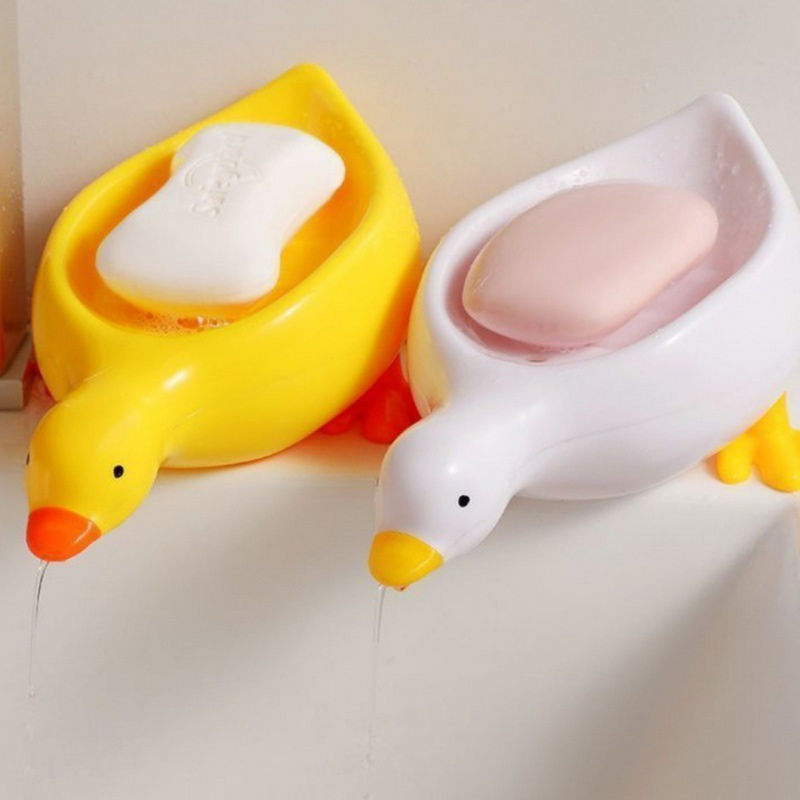 Cute Duck-Shaped Soap Holder - Fun And Functional Bathroom Accessory, Non-Slip, Easy to Clean