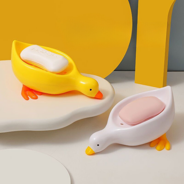 Cute Duck-Shaped Soap Holder - Fun And Functional Bathroom Accessory, Non-Slip, Easy to Clean