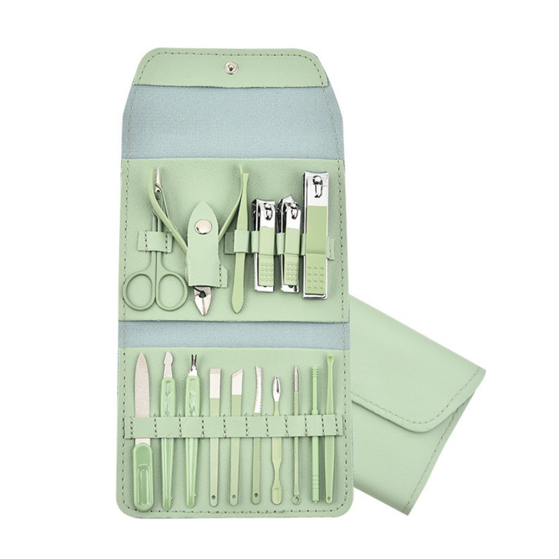 Premium 16-Piece Nail Care Manicure Pedicure Set With Travel Case - Selective Color