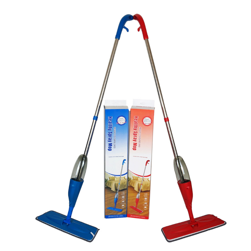 Healthy Spray Mop - 2-in-1 Cleaning System With Detachable Spray Bottle And Microfiber Pad