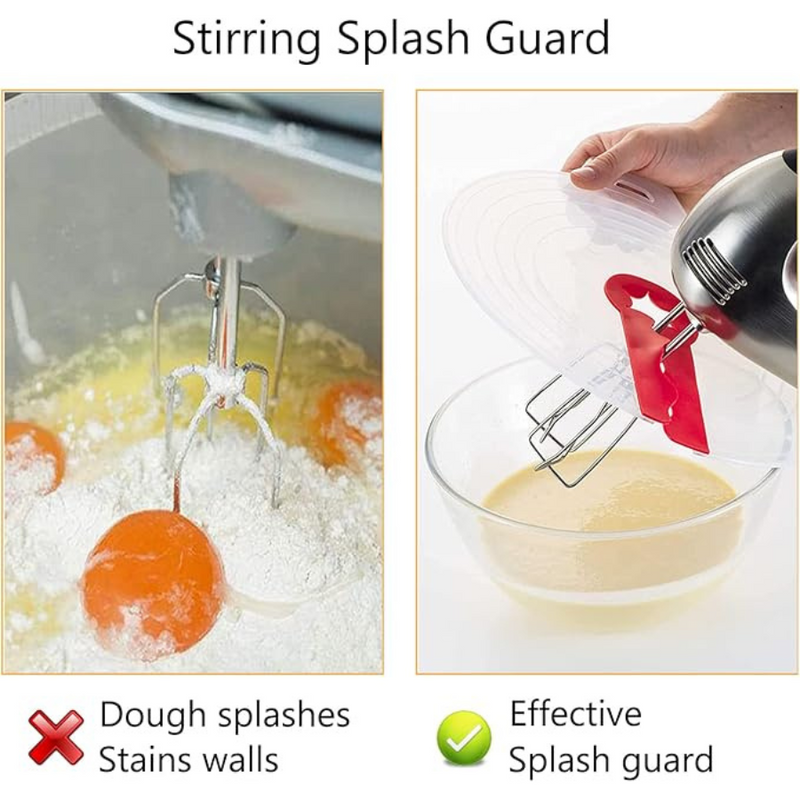 Mixer Splatter Guard - BPA-Free, Protects Against Messy Splashes, Fits Most Bowls