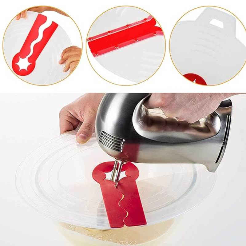 Mixer Splatter Guard - BPA-Free, Protects Against Messy Splashes, Fits Most Bowls