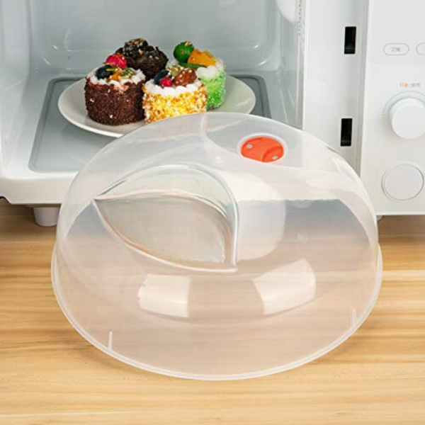 Microwave Food Cover With Steam Vent - BPA-Free, Splatter Protection, Dishwasher-Safe