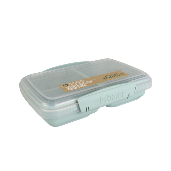 Sistema Renew Food Storage Container - 350ml, Made Using Recycled Plastic, BPA-Free, Eco-Friendly