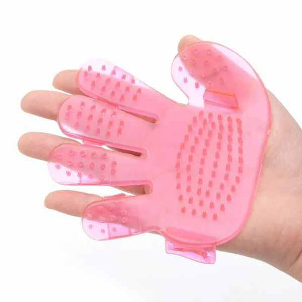 Pet Wash Brush Glove - Soft Silicone Grooming Glove For Massaging, Bathing, And Removing Loose Fur