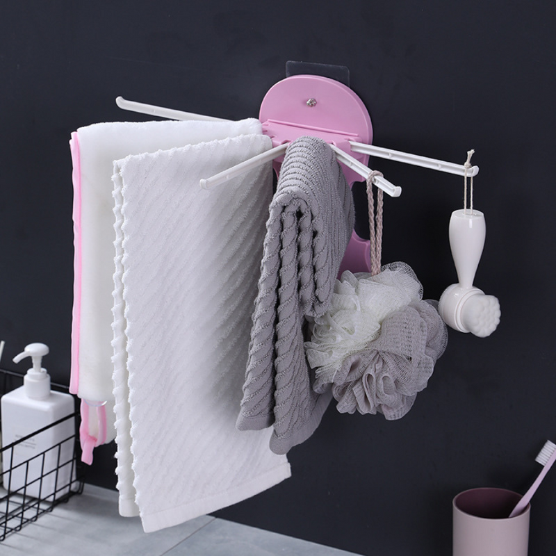 Wall-Mounted Foldable Drying Rack - Space-Saving, Multi-Purpose Hanger For Laundry And Household Use