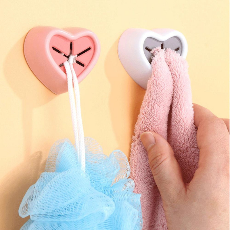 Cartoon Anti-Collision Wall Hook - Random Design & Color, Adhesive Towel and Key Holder, 1 Piece