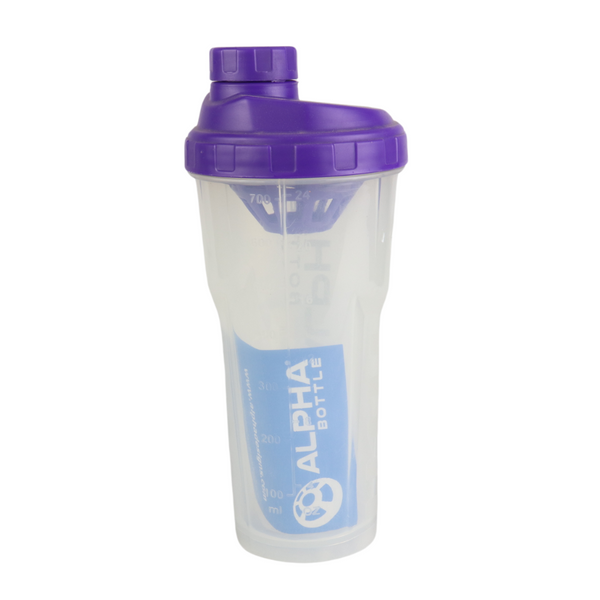 Alpha Bottle Shaker 700ml - Leak-Proof Protein Shaker Bottle with Mixing Grid, BPA-Free, Easy Grip