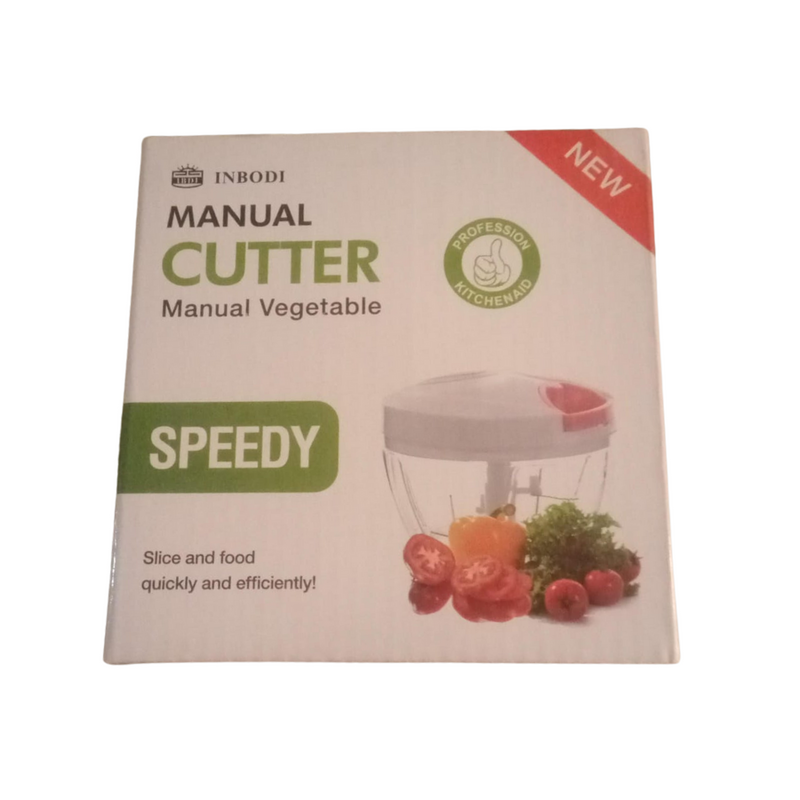 INBODI Manual Vegetable Cutter - Speedy Handheld Slicer for Quick and Efficient Chopping