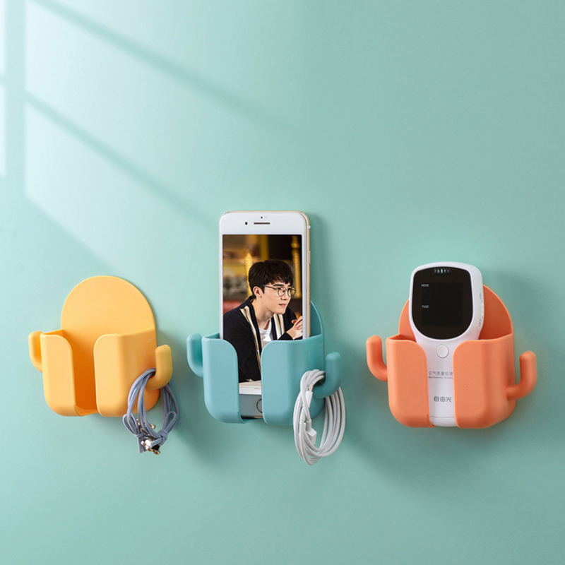 Wall-Mounted Phone Holder for Charging - Space-Saving, Easy to Install