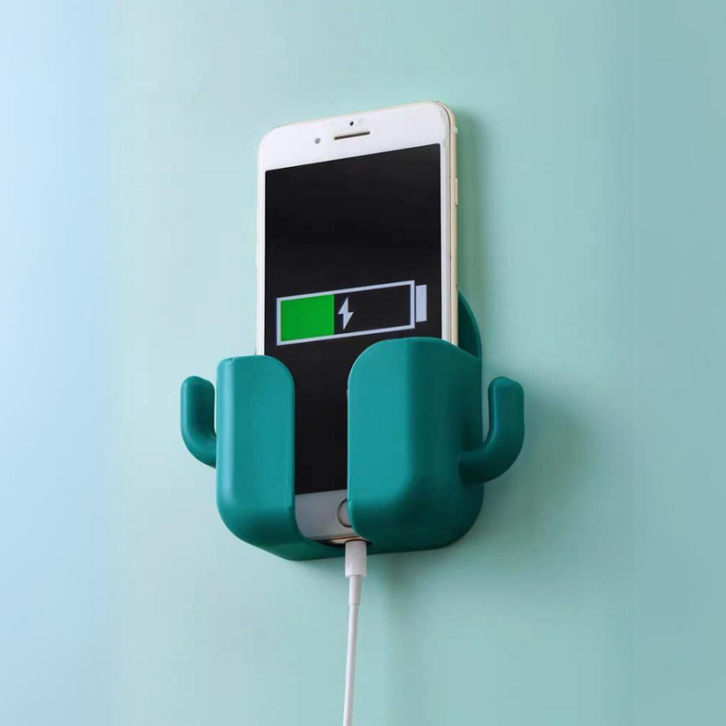 Wall-Mounted Phone Holder for Charging - Space-Saving, Easy to Install