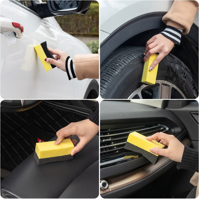 Multi-Purpose Foam Sponge Car Cleaner - Scratch-Free Cleaning for Vehicles