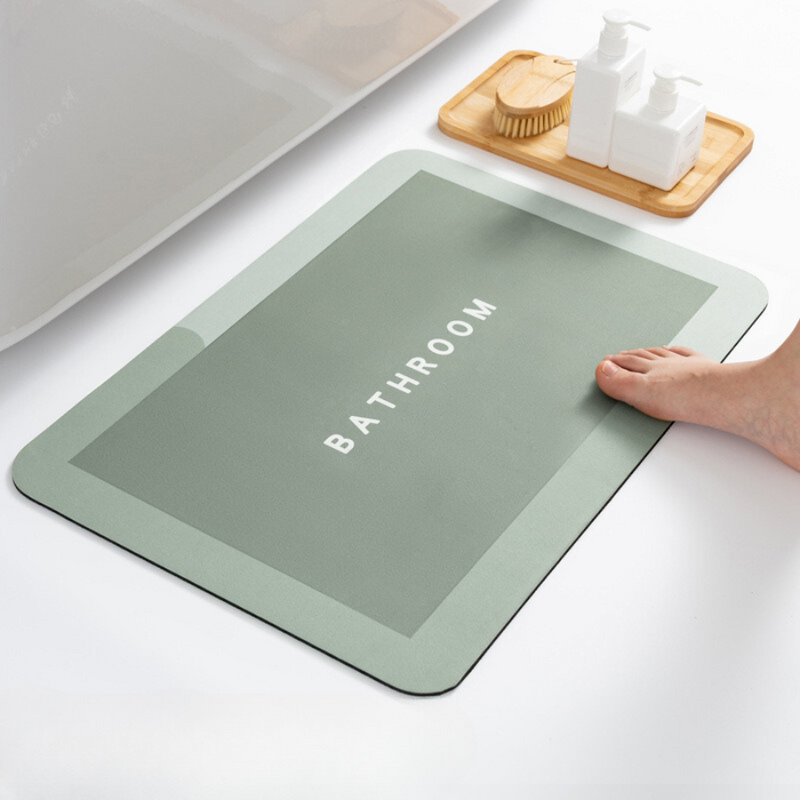 Premium Non-Slip Bathroom Mat - Soft Absorbent, Quick-Dry, Various Colors & Shapes, Anti-Slip