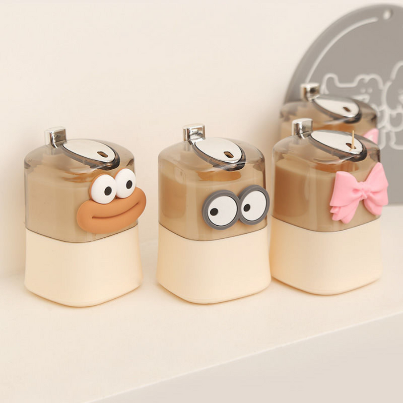 Adorable Cartoon Toothpick Holder Dispenser - Automatic Pop-Up Design, Fun Kitchen Accessory