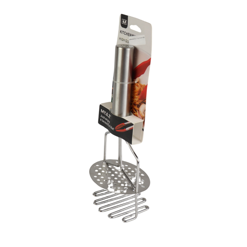 MY.A.Z Premium Stainless Steel Potato Masher - Effortless Mashing & Ultimate Durability