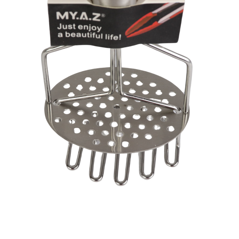 MY.A.Z Premium Stainless Steel Potato Masher - Effortless Mashing & Ultimate Durability