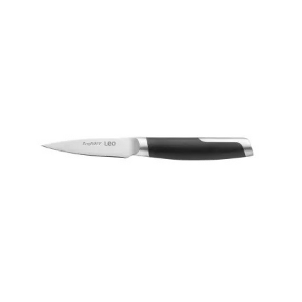 BergHOFF Graphite Paring Knife, 9 cm – Ergonomic Handle, Sharp Stainless Steel Blade, Versatile