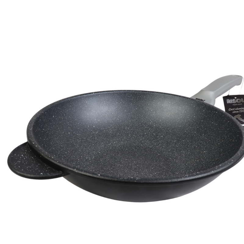 Risoli 28 cm Non-Stick Wok Pan – Granito Gran Gourmet Collection