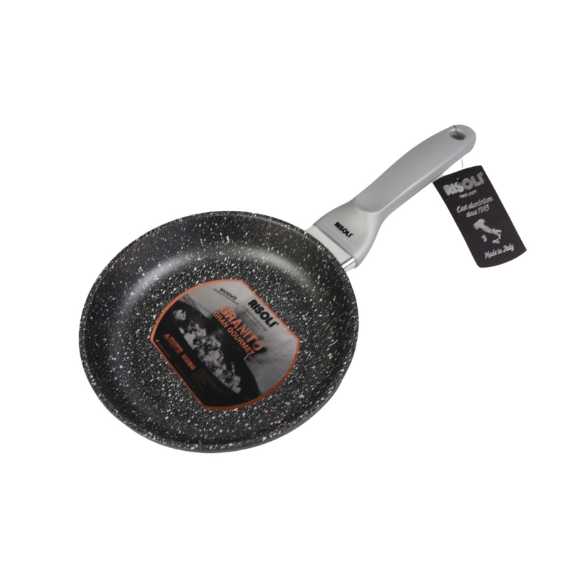 Risoli - Granite Frying Pan, Die Cast Aluminum, 20 cm, Grey