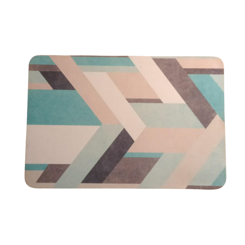 Modern Geometric Pattern Floor Mat – Stylish, Anti-Slip, Easy-Clean Design, Adds Elegance to Any Room