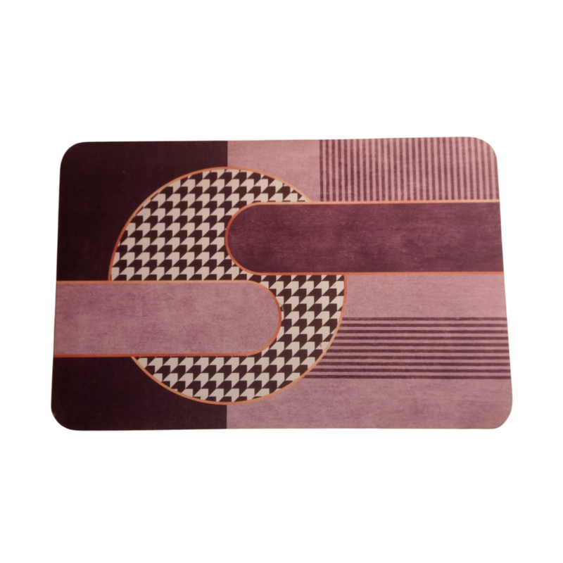 Modern Geometric Pattern Floor Mat – Stylish, Anti-Slip, Easy-Clean Design, Adds Elegance to Any Room