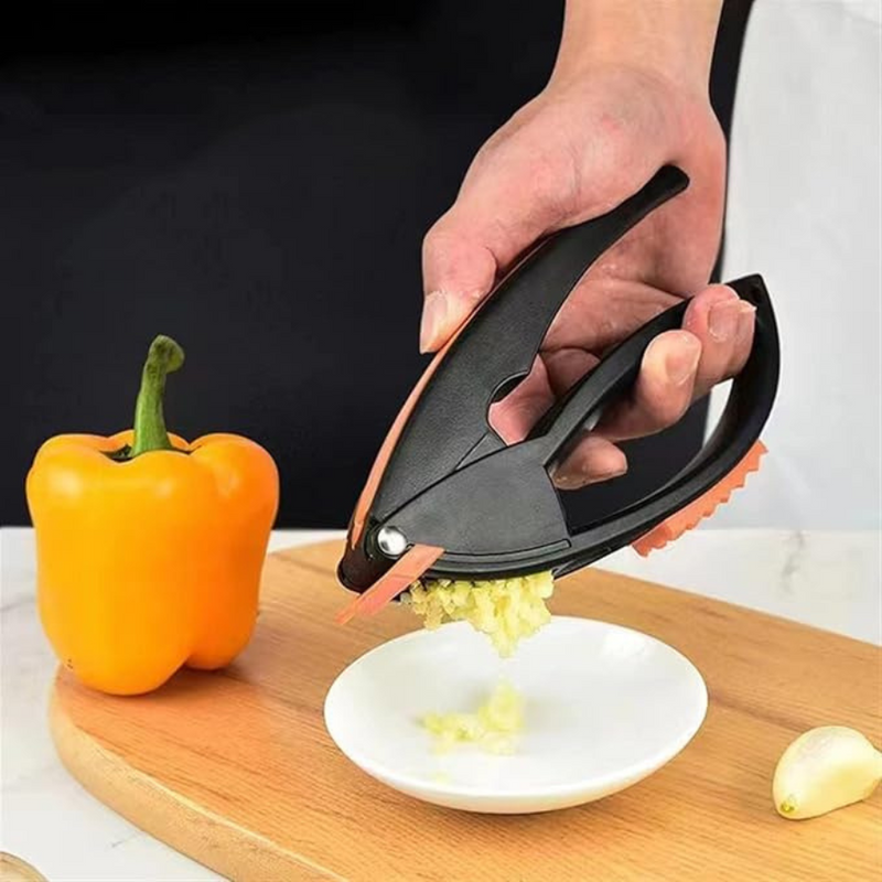 Master Chef 3-in-1 Kitchen Tool - Peeler, Garlic Slicer & Meat Tenderizer with Easy-Squeeze Handle