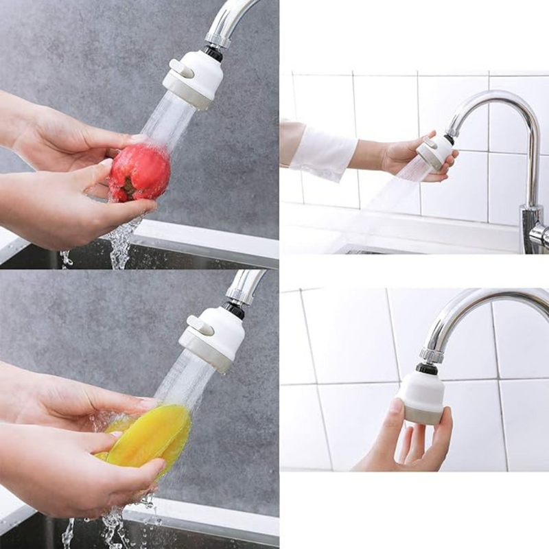Adjustable Faucet Sprayer Nozzle - 360° Rotating & Water-Saving