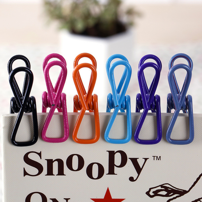 Set Of 10 Colorful Multipurpose Metal Clips - Durable, Rust-Resistant, And Strong Grip