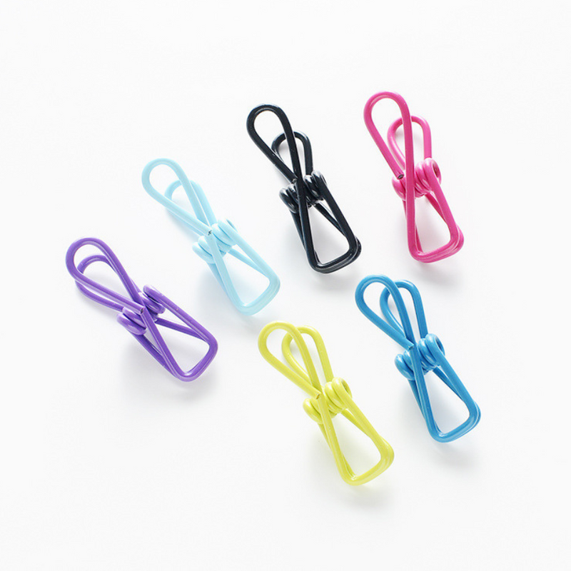 Set Of 10 Colorful Multipurpose Metal Clips - Durable, Rust-Resistant, And Strong Grip