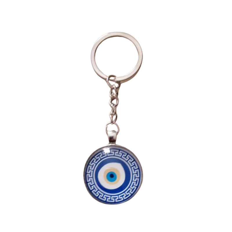 Lightweight keychain with protective evil eye